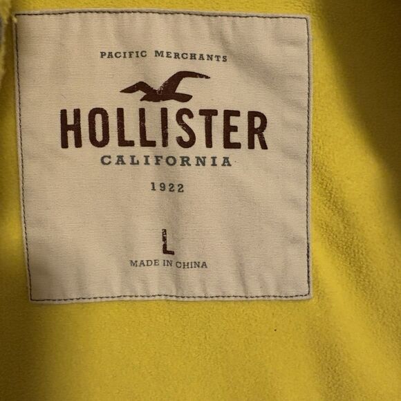 Hollister Men’s Sweater Jacket Gray Size Large Zip/Button - Picture 6 of 9